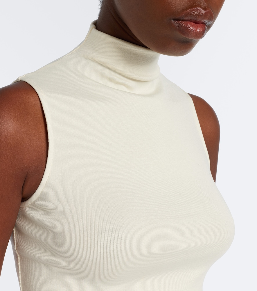 Collection Naomie Silk-Blend Turtleneck Top