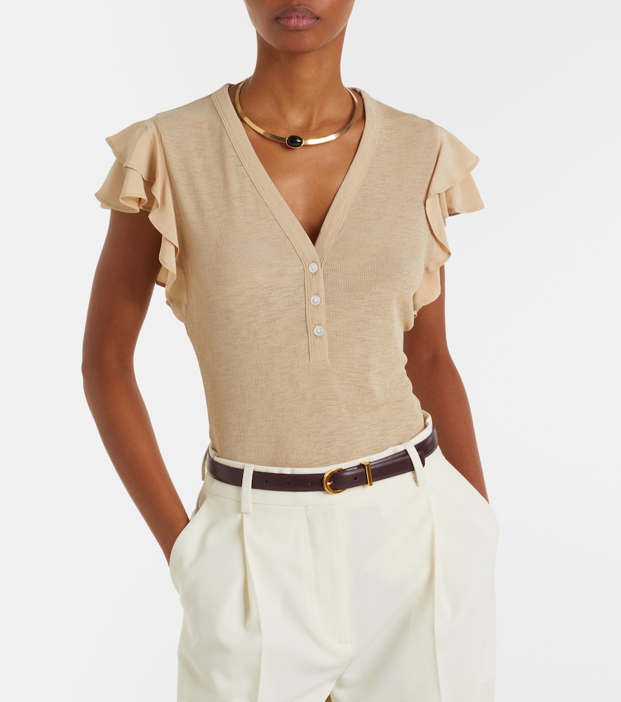 Veronica Beard Veronica Beard Top Aphrodite Aus Rippstrick 