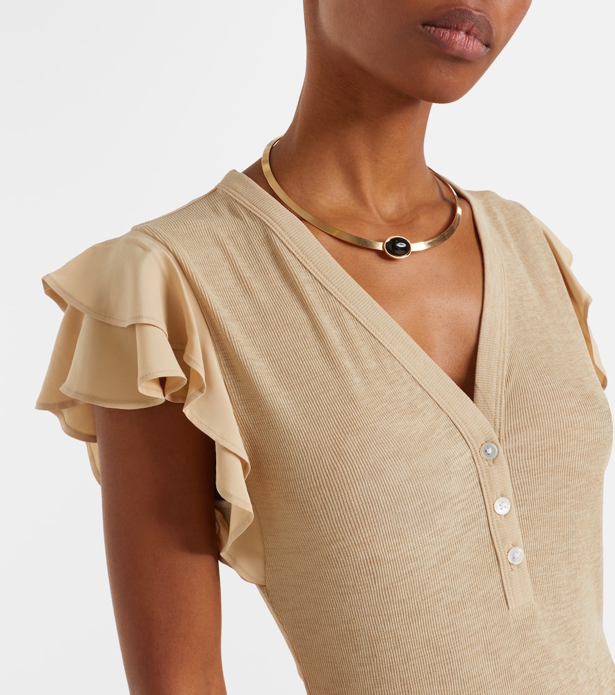  Veronica Beard Veronica Beard Top Aphrodite Aus Rippstrick 