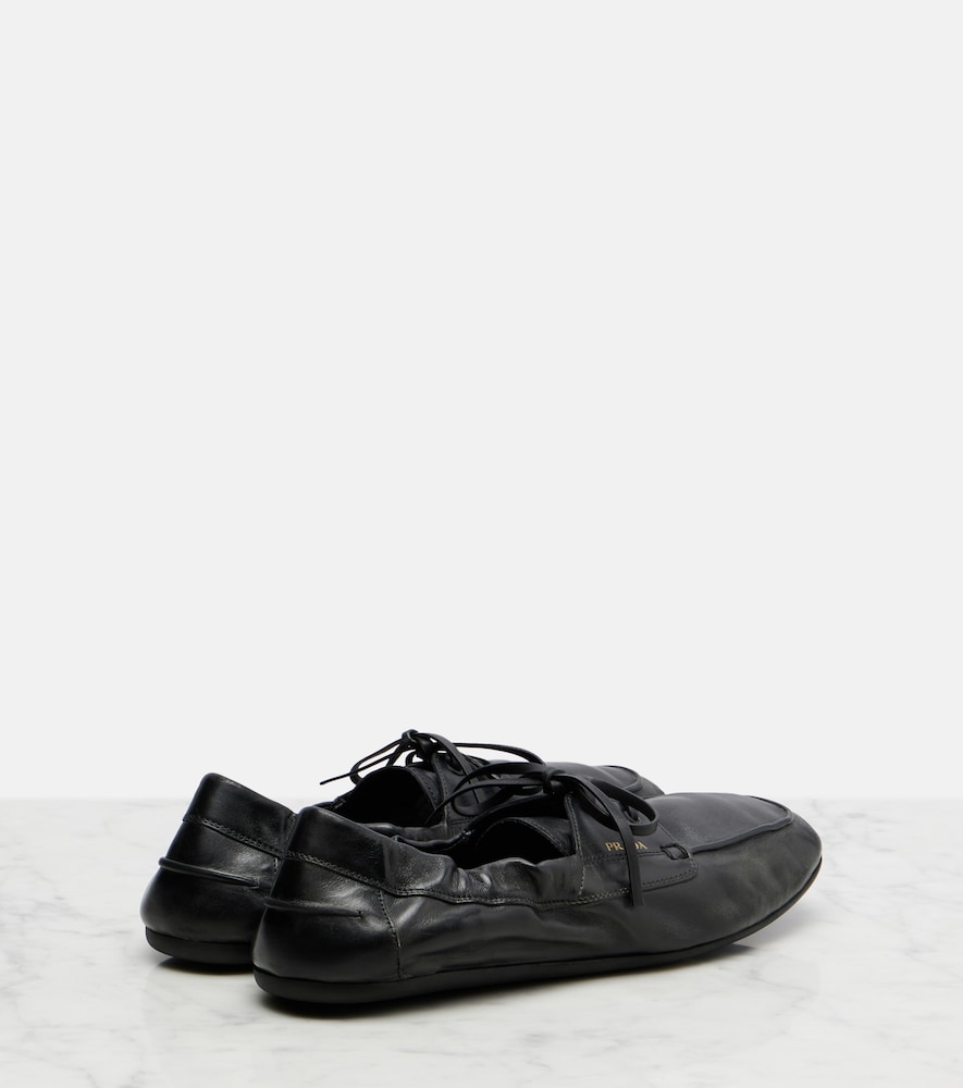  Prada Prada Segelschuhe Shuffle Aus Leder 