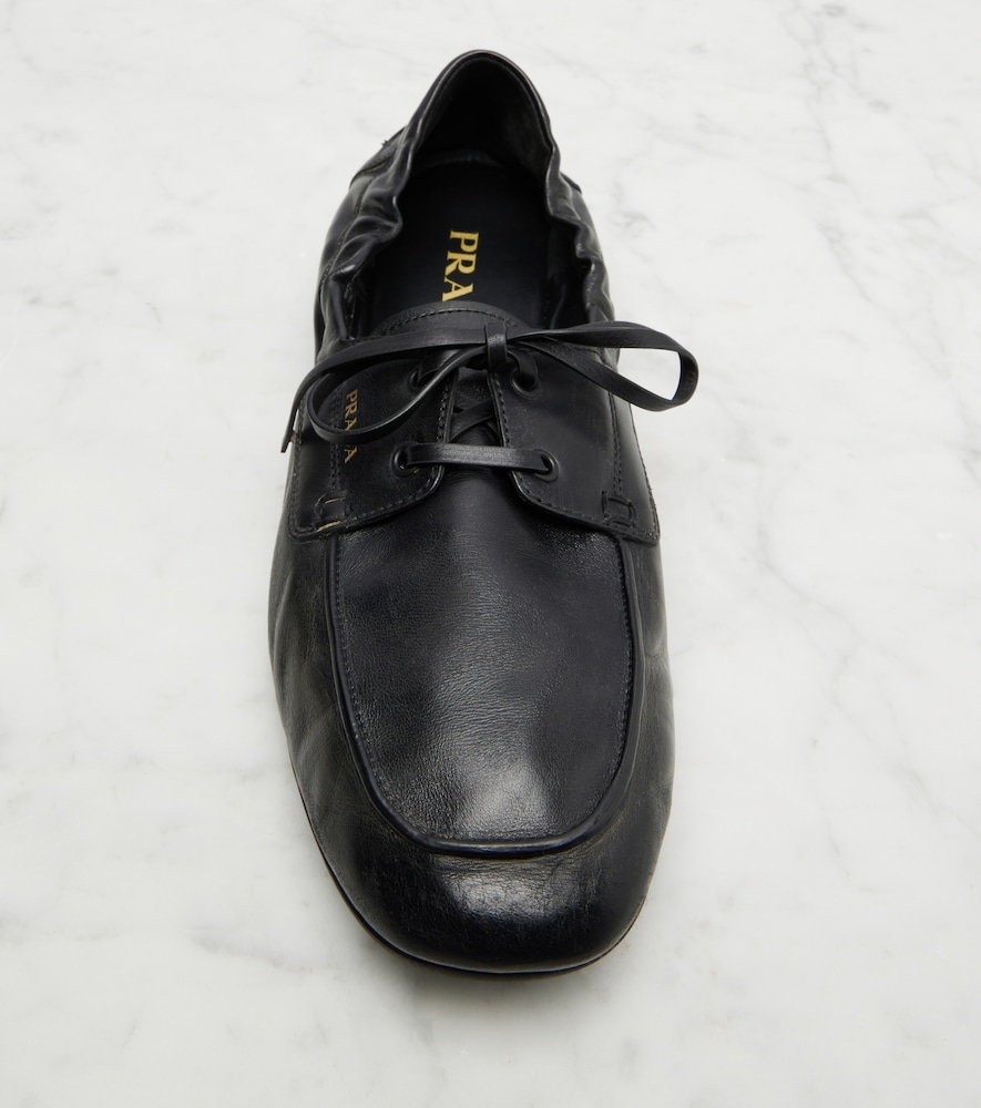  Prada Prada Segelschuhe Shuffle Aus Leder 