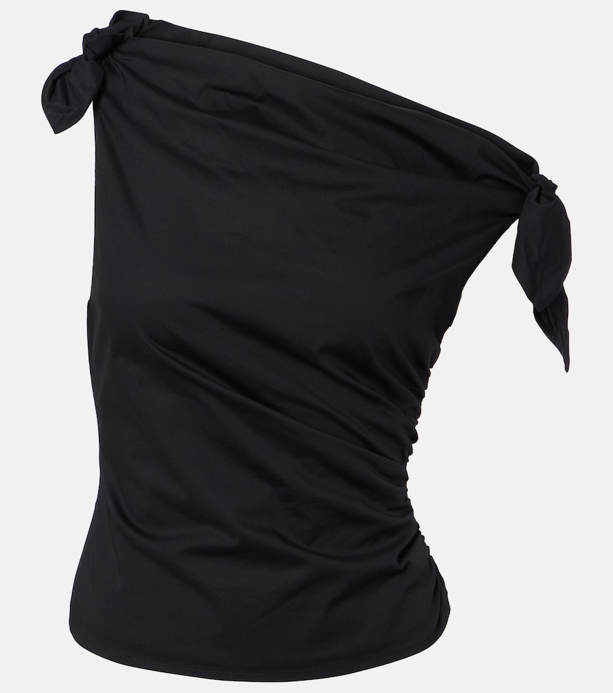 Top Bellaria in cotone asimmetrico