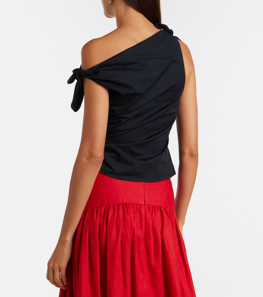  Staud Staud Bellaria Asymmetric Cotton Top 
