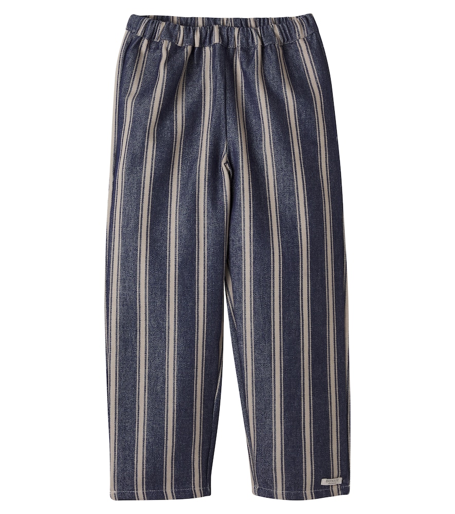 Donsje Blue Menno Striped Cotton Pants Y 9/10 - Mytheresa