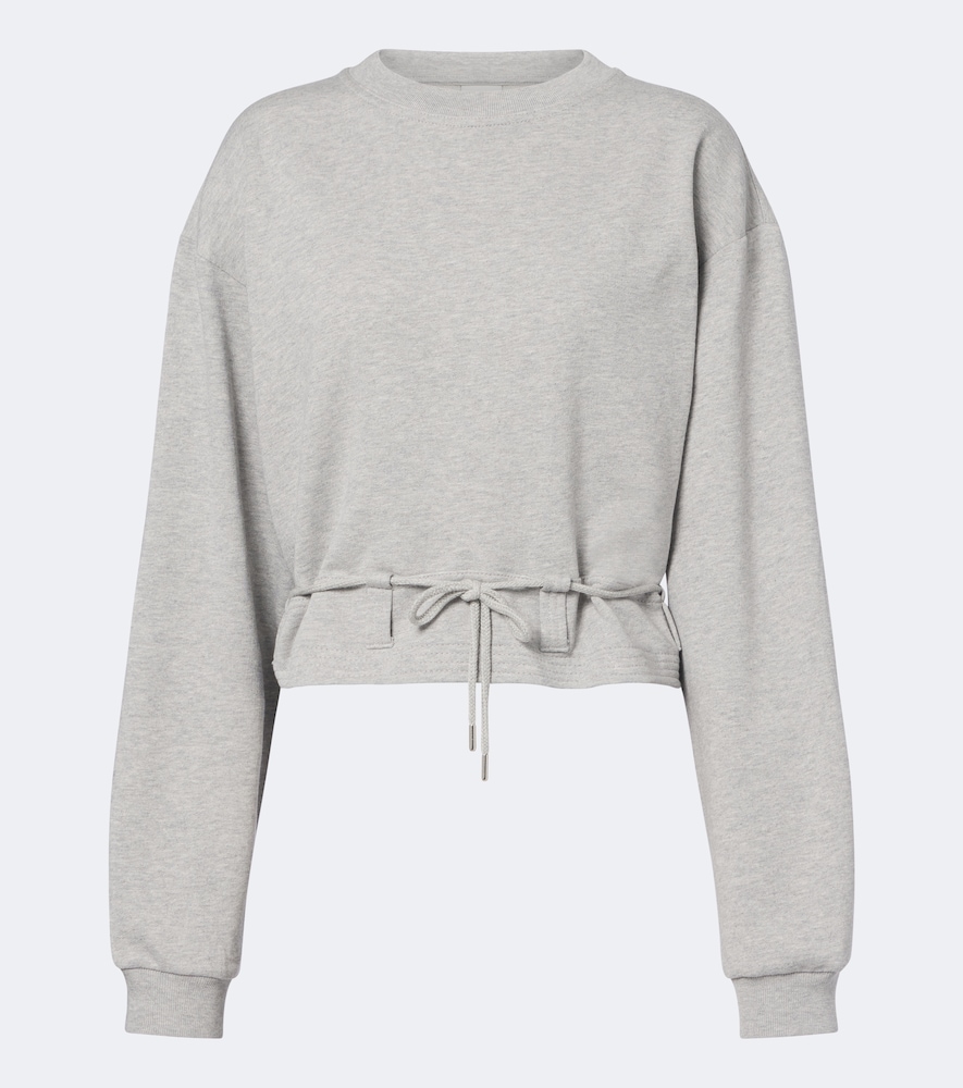 Dries Van Noten Cotton Jersey Sweatshirt In Gray