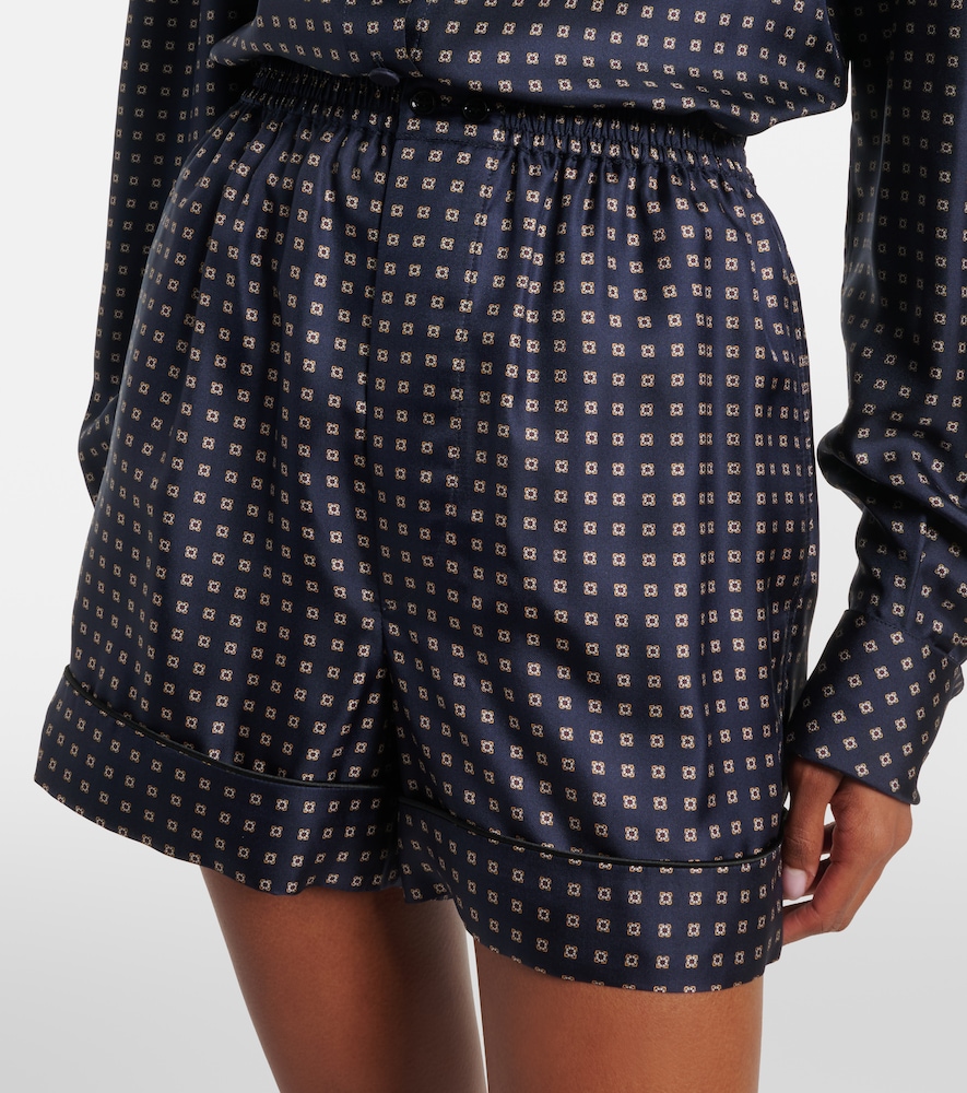  Saint Laurent Saint Laurent Shorts De Seda Estampados 