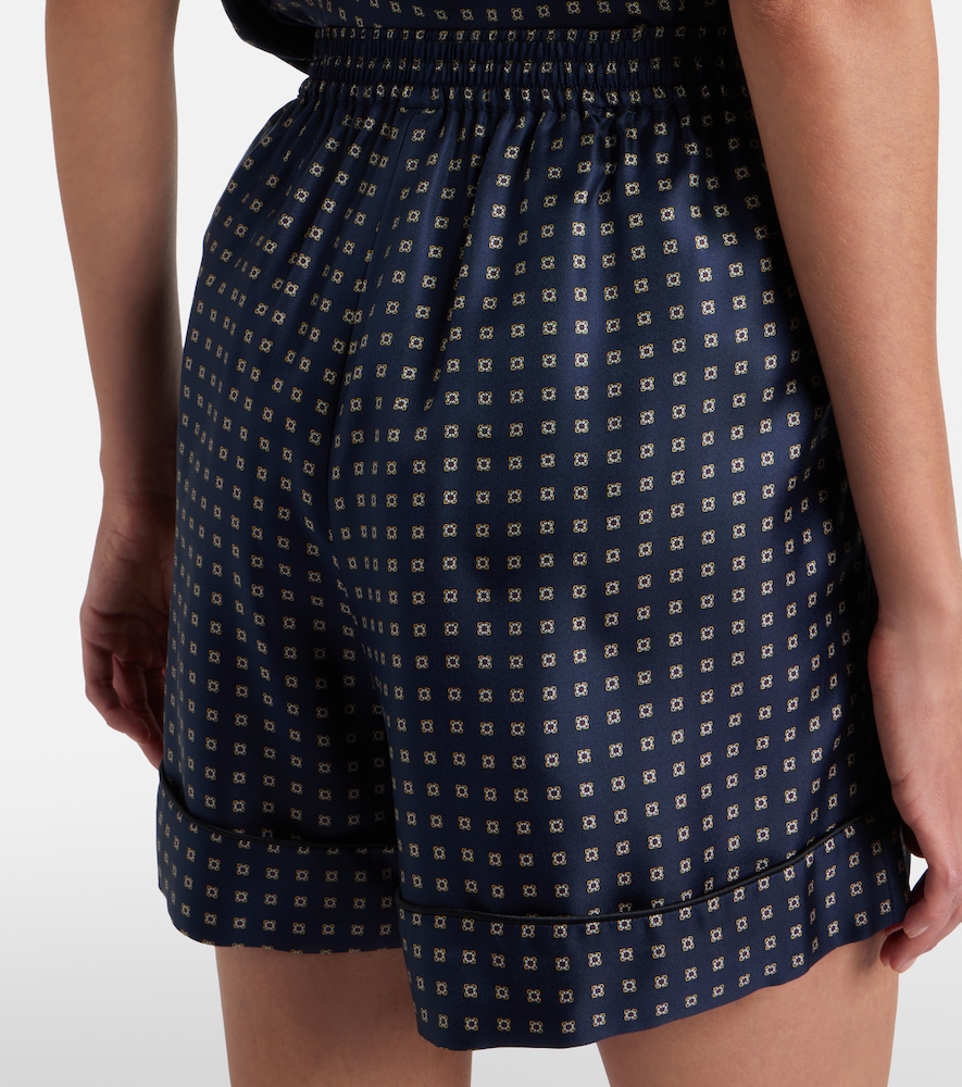  Saint Laurent Saint Laurent Shorts De Seda Estampados 