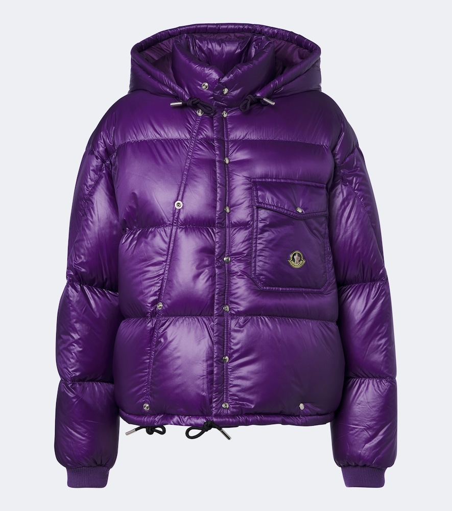 Moncler Donna Viola - Karakorum Hooded Short Down Jacket, Size: 2 - Immagine 4
