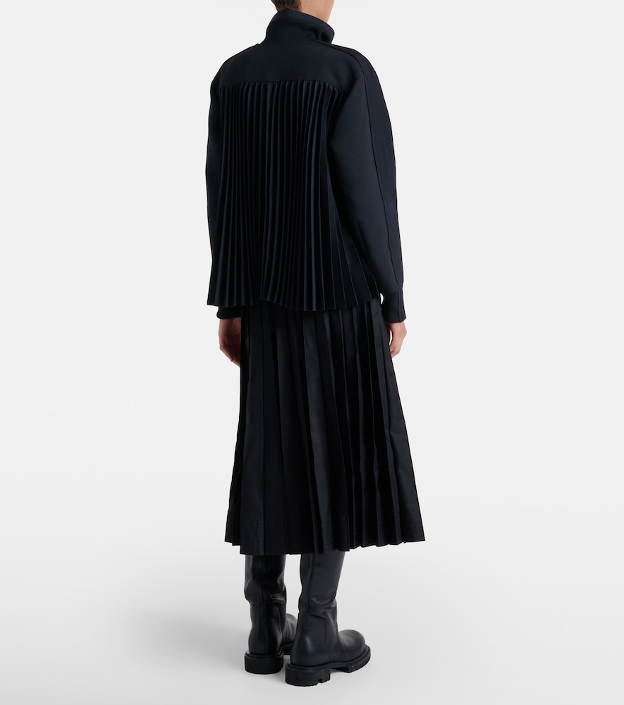 Belted Cotton-Blend Gabardine Midi