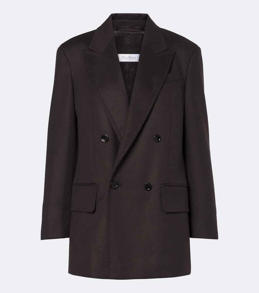 Blazer in pelo di cammello doppiopetto