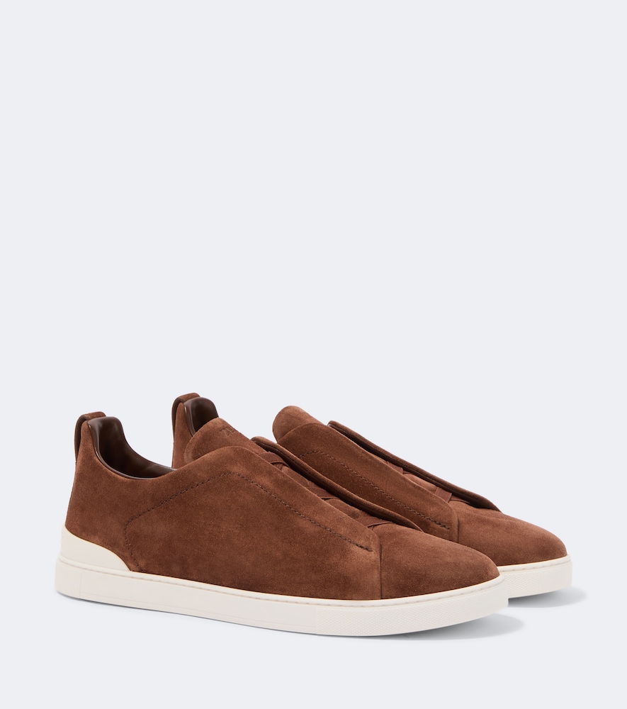 Slip-Ons Triple Stitch Monte aus Veloursleder