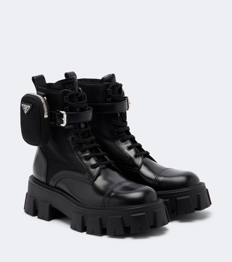 Prada Stivaletti Monolith in pelle