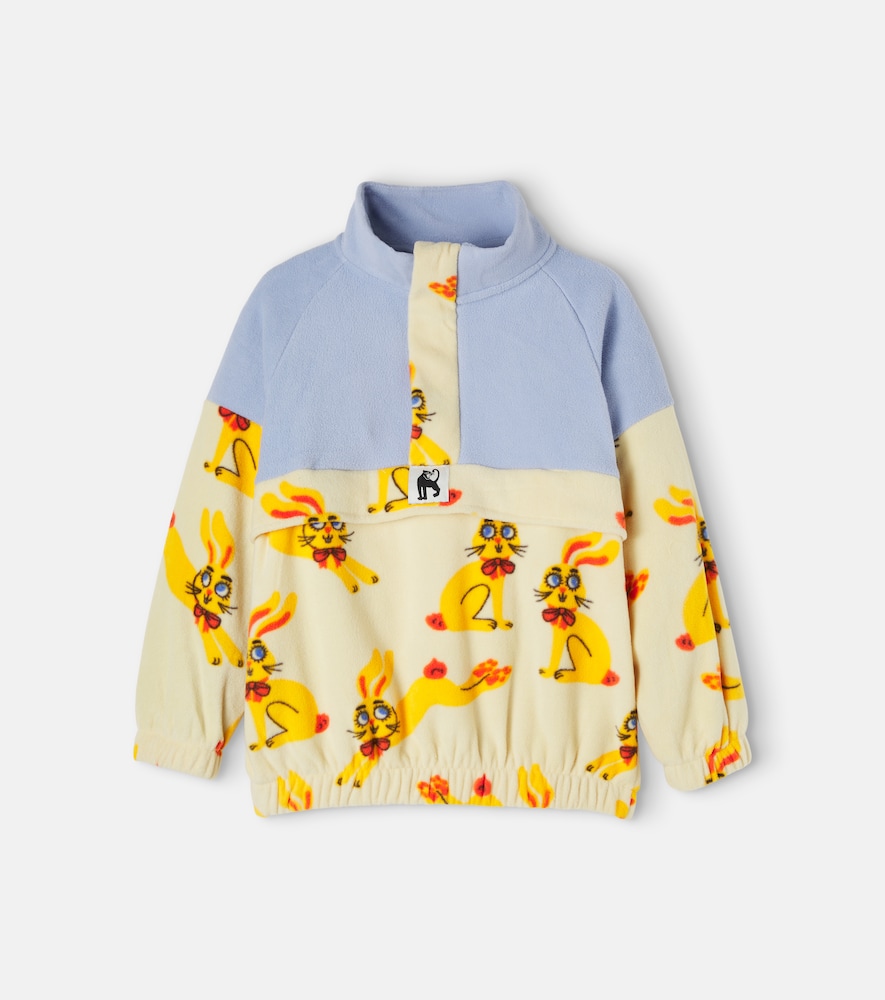 Bedrucktes Sweatshirt aus Fleece