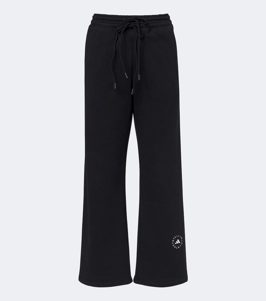 Pantaloni sportivi a gamba larga in cotone