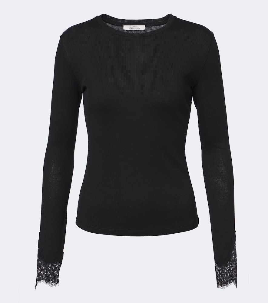 Dorothee Schumacher Top Pure Sleekness en coton dentelle 225 €