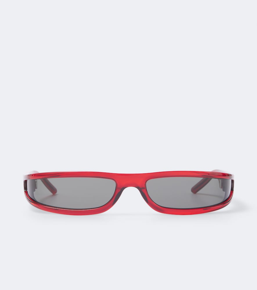 Rick Owens Lunettes de soleil rectangulaires Fog 425$