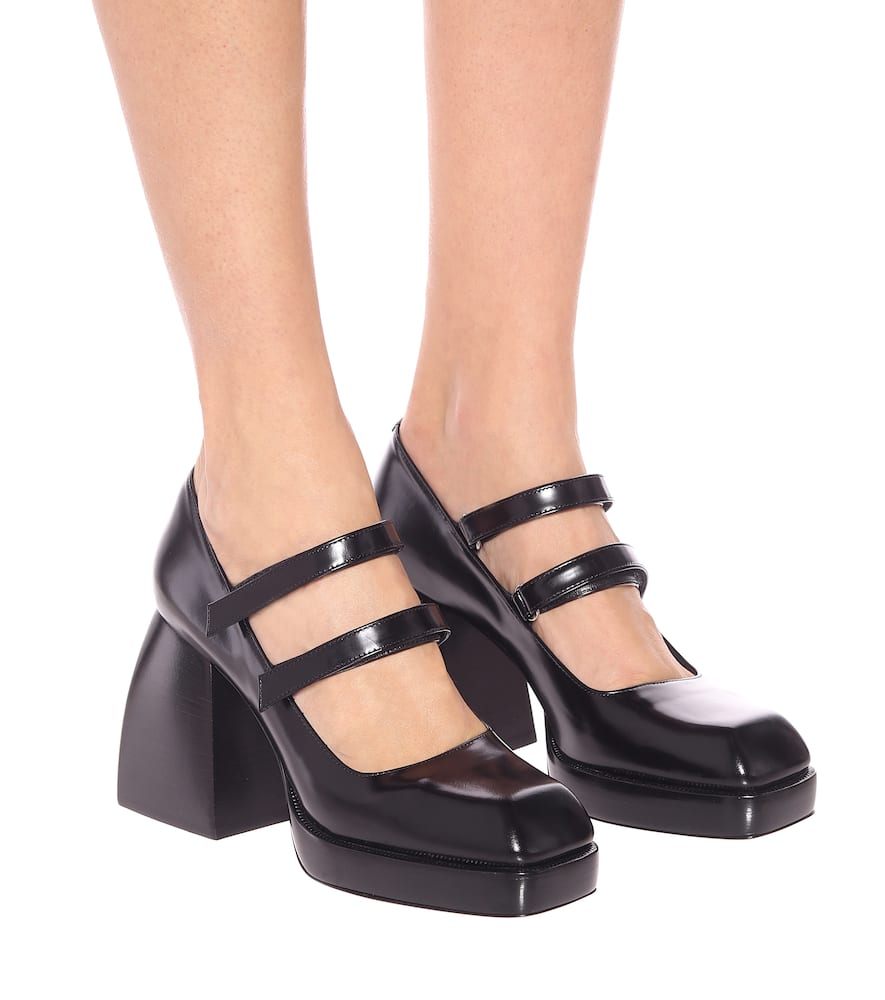 Shop Nodaleto Bulla Babies Leather Pumps In Black