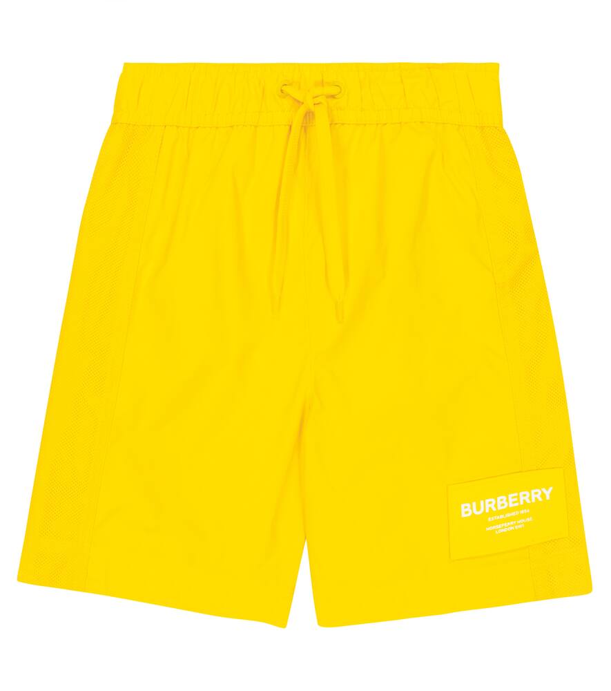 Burberry Kids Horseferry mesh-paneled swim trunks