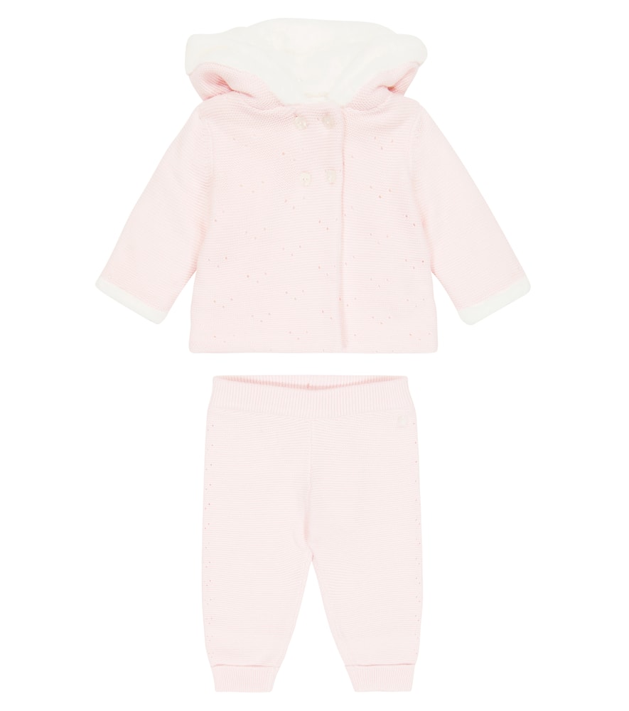 Tartine et Chocolat Baby knit hoodie and sweatpants set