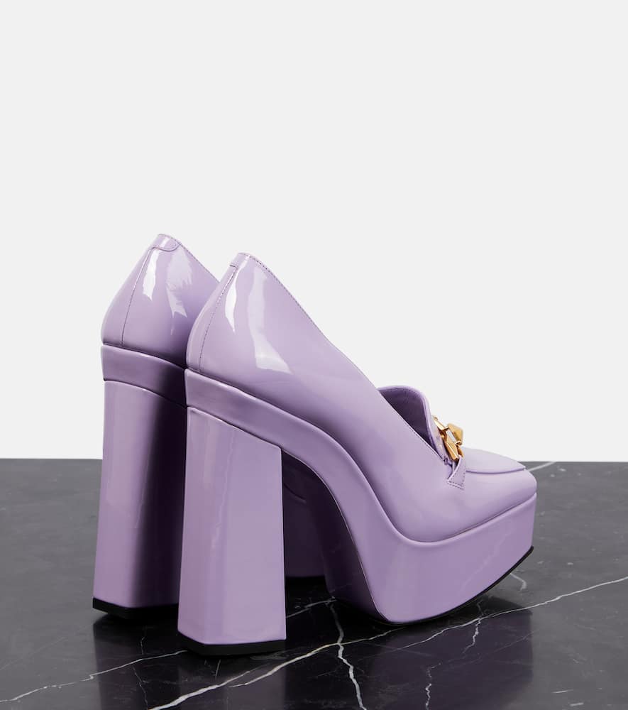 Jimmy Choo Diamond Tilda Embellished Patent Leather Pumps In Wisteria
