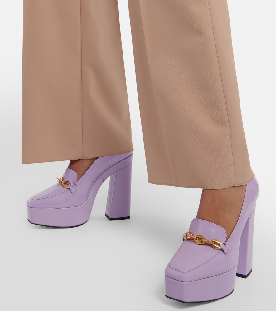 Jimmy Choo Diamond Tilda Embellished Patent Leather Pumps In Wisteria