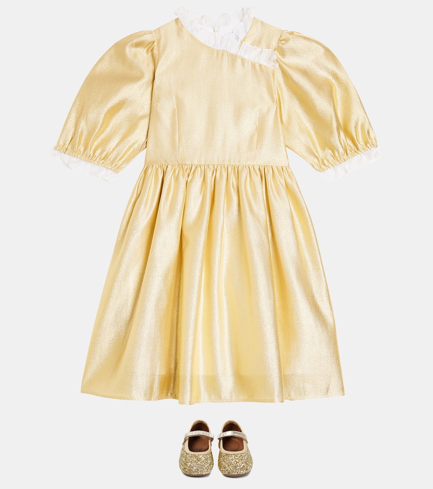 Paade Mode Lamé Dress In Gold