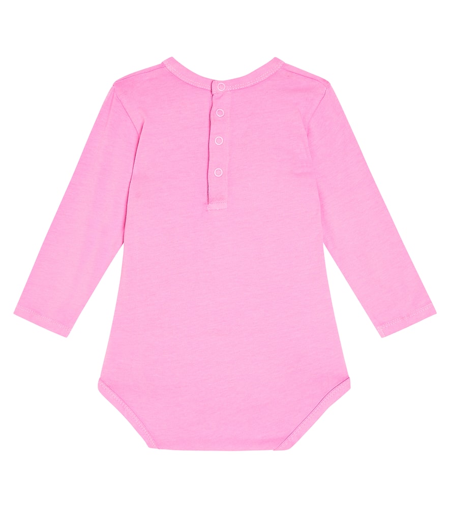 Tinycottons Baby Doux Chamonix Cotton-blend Bodysuit In Pink