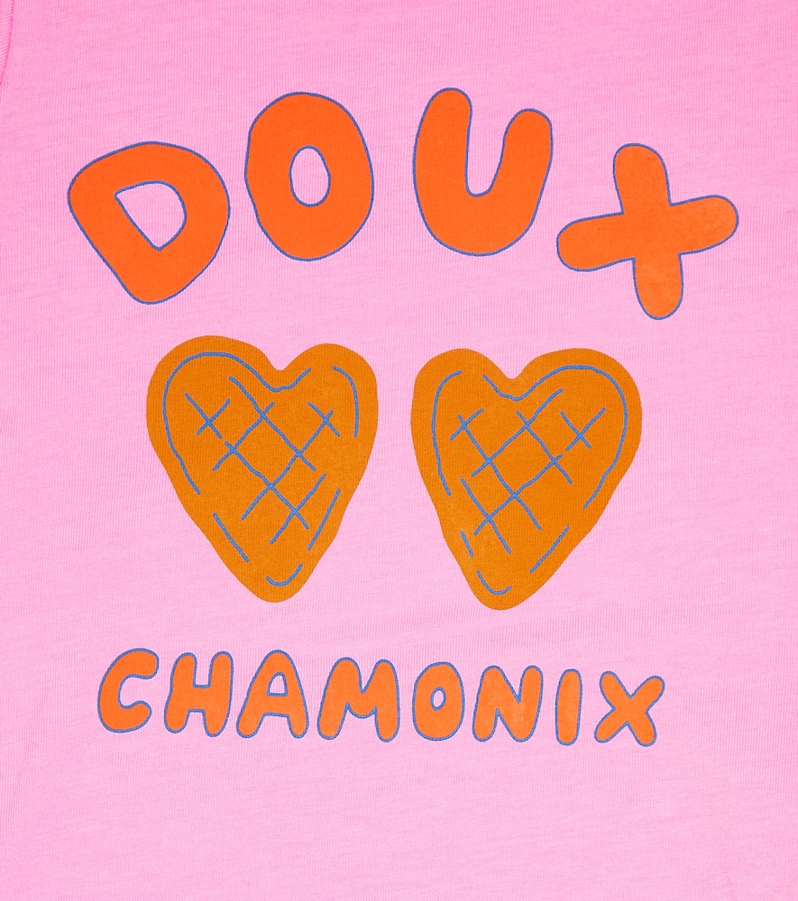 Tinycottons Baby Doux Chamonix Cotton-blend Bodysuit In Pink