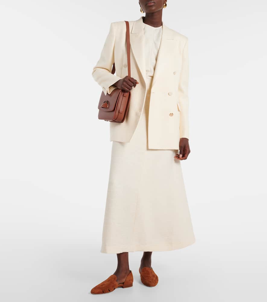 Gabriela Hearst Rory Suede Ballerina Loafers In Brown
