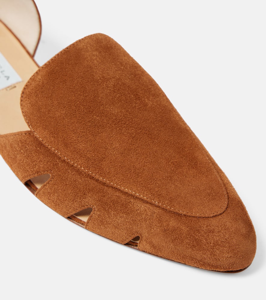 Gabriela Hearst Rory Suede Ballerina Loafers In Brown