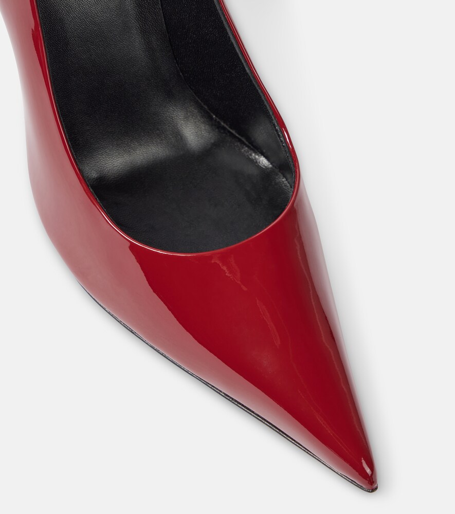  Magda Butrym Magda Butrym Floral-applique Patent Leather Pumps 