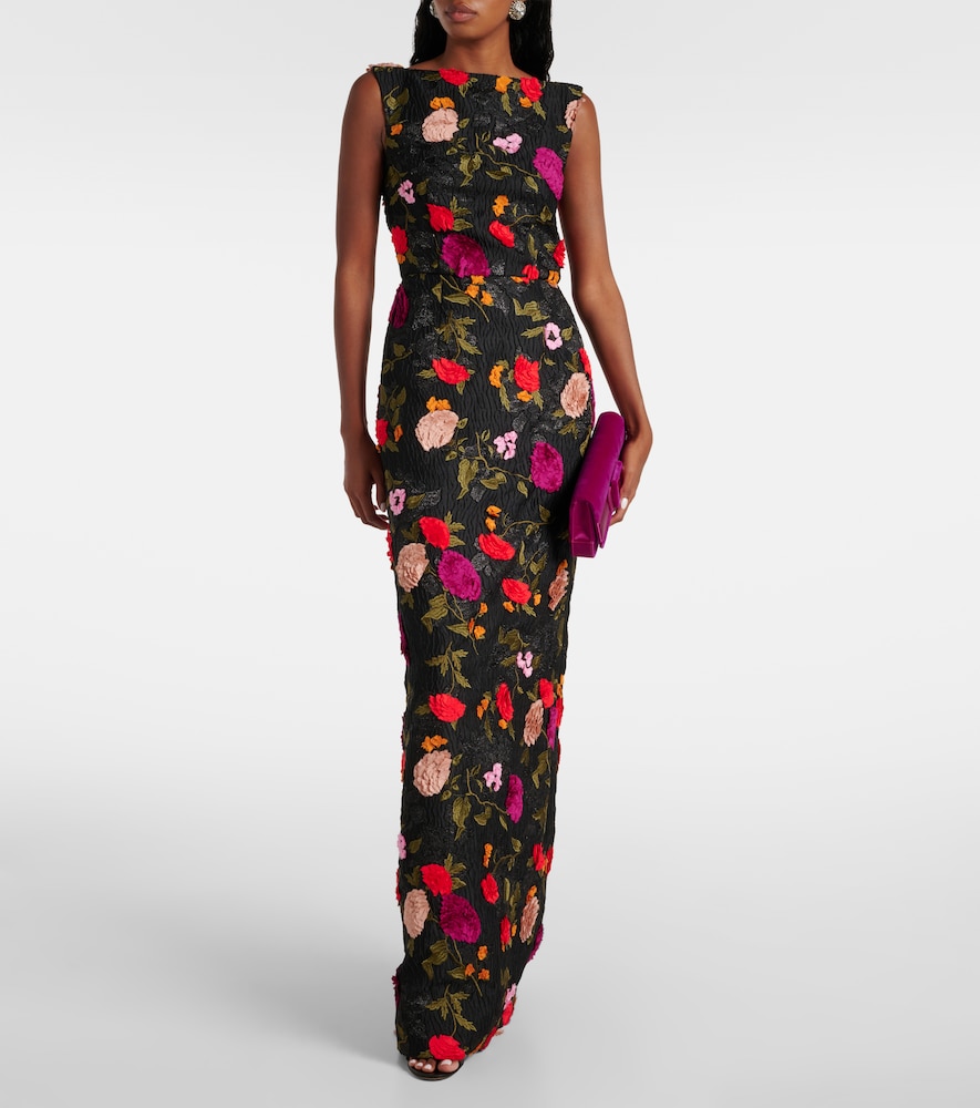  Erdem Erdem Embroidered Jacquard Gown 