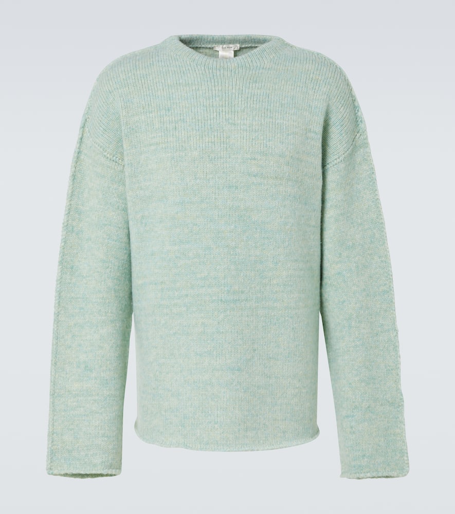 The Row Mumford Wool-blend Sweater In Green