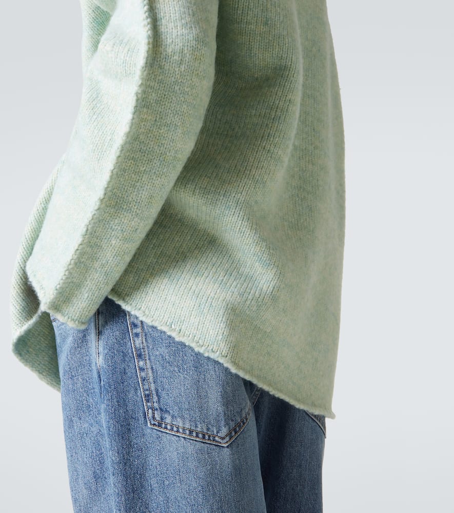 The Row Mumford Wool-blend Sweater In Green