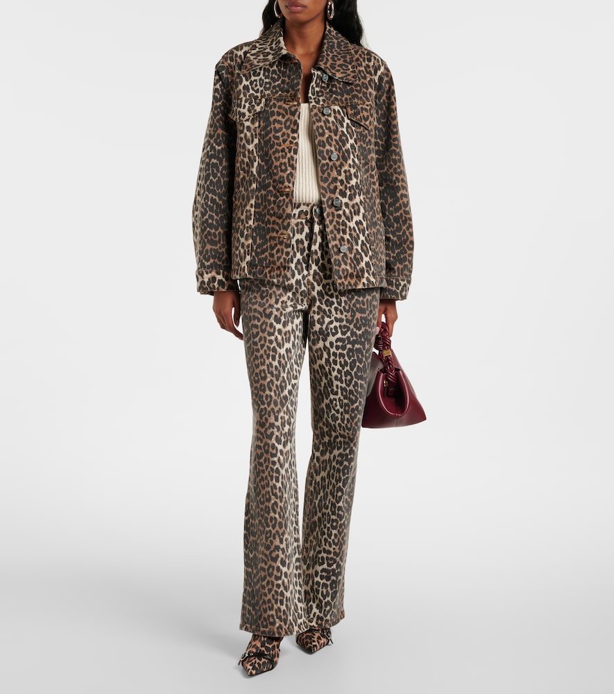 Leopard-Print Ankle Boots