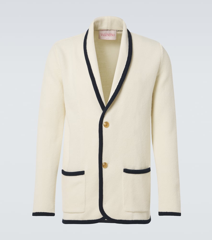 Valentino Men's Cotton And Wool Jacket In White
