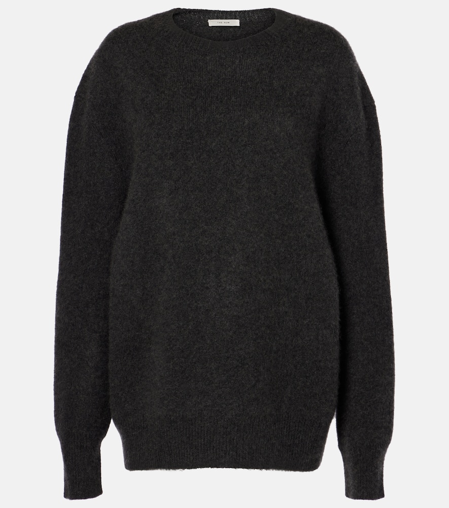 The Row Idea Cashmere And Silk Sweater In Grey