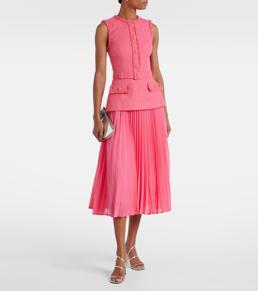 Rebecca Vallance Montana crêpe and georgette midi dress
