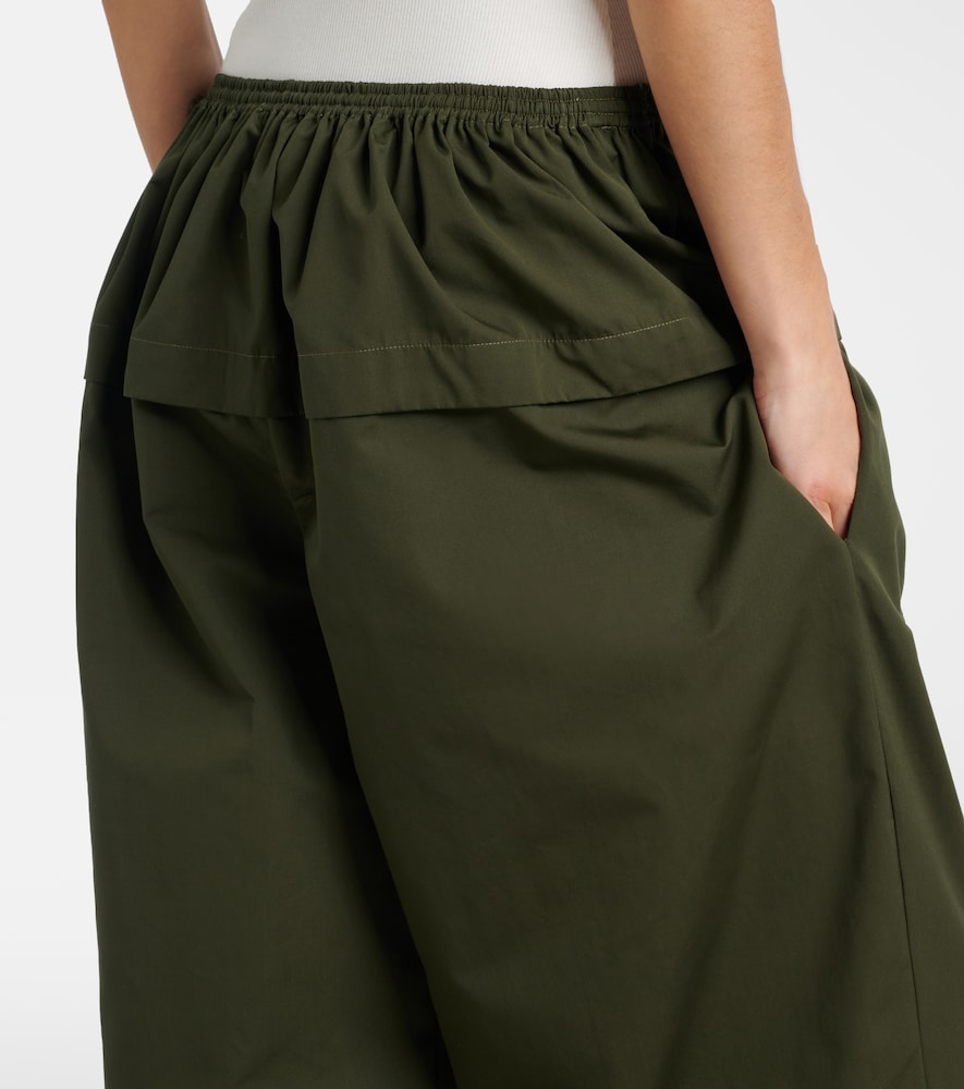  Alaia Alaã¯a Peplum Cotton Tapered Pants 