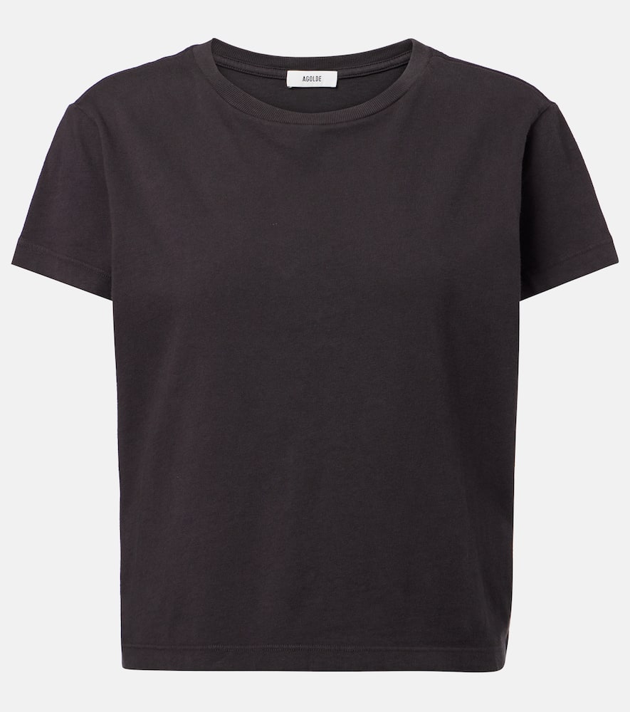 Agolde T-shirt Adine Shrunken Aus Baumwoll-jersey