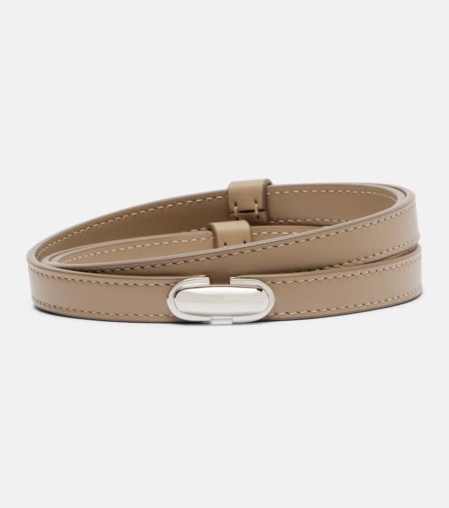 Symmetry leather belt