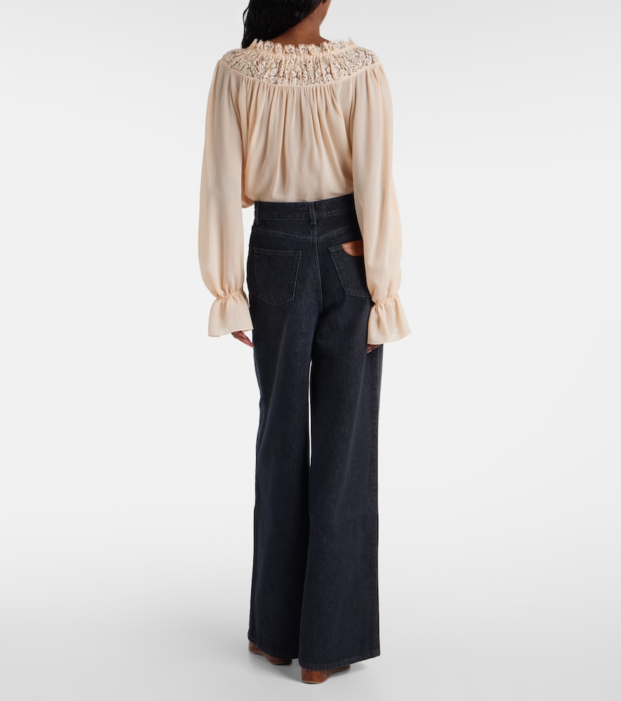 Chloé High-Rise Wide-Leg Jeans