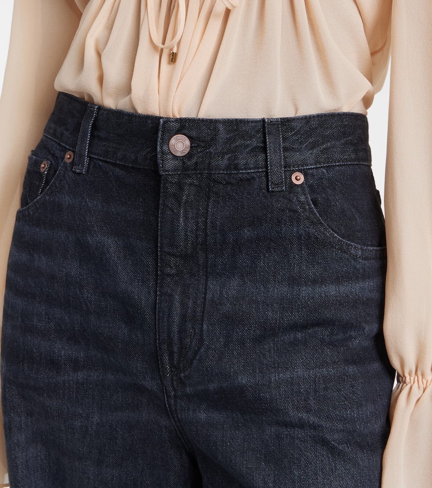  Chloe Chloé Jeans Anchos De Tiro Alto 