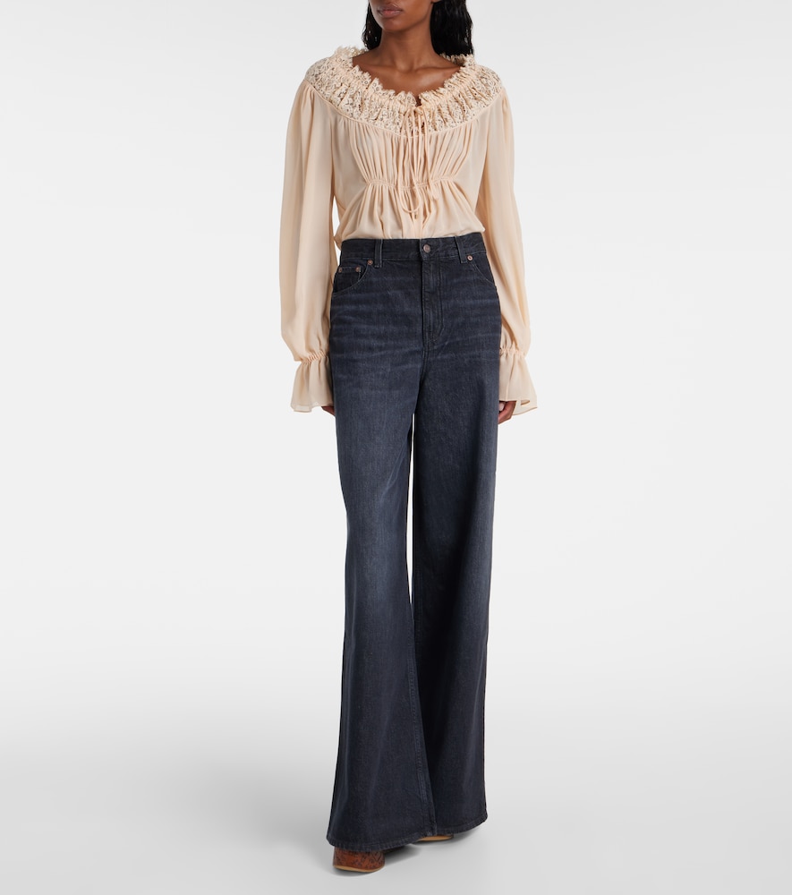Chloé High-Rise Wide-Leg Jeans