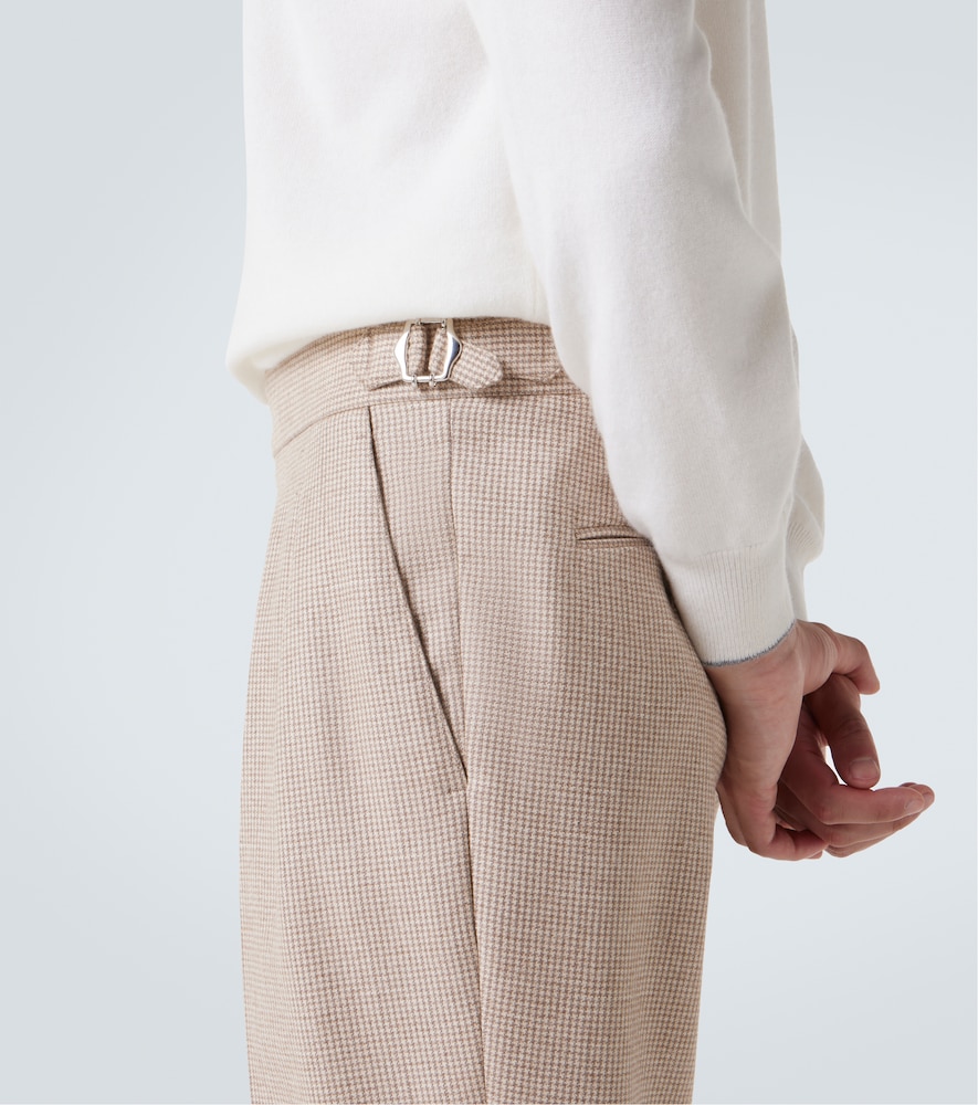  Brunello Cucinelli Brunello Cucinelli Houndstooth Cashmere And Silk Suit Pants 