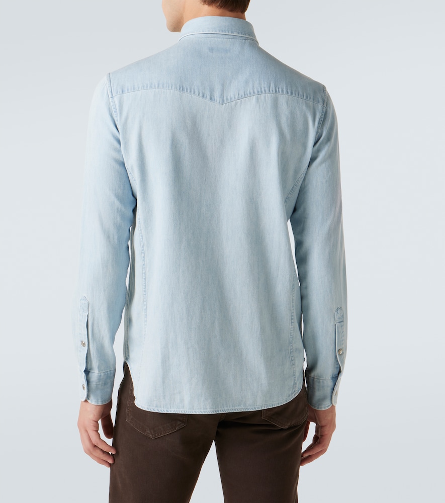  Tom Ford Tom Ford Hemd Aus Baumwoll-chambray 