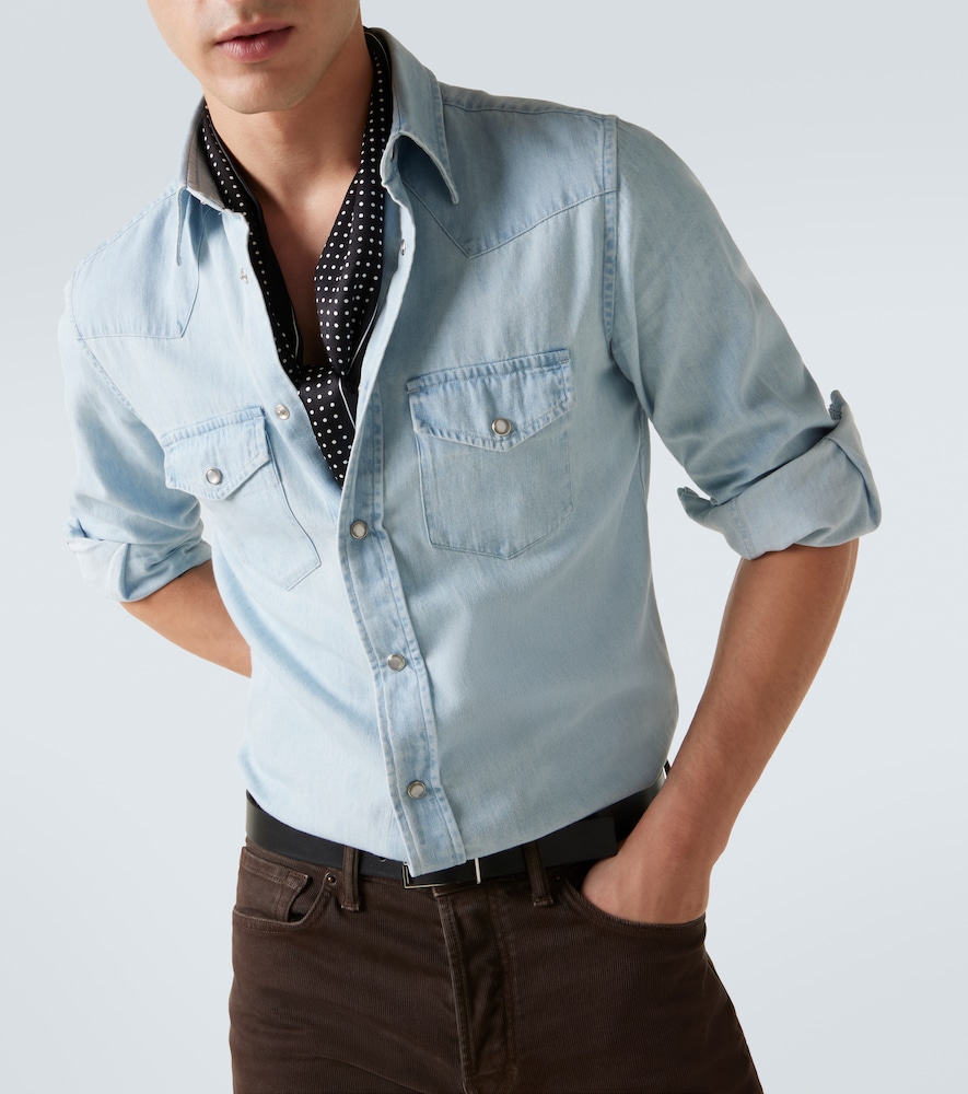  Tom Ford Tom Ford Hemd Aus Baumwoll-chambray 