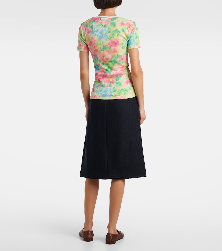  Prada Prada Printed Cotton T-shirt 