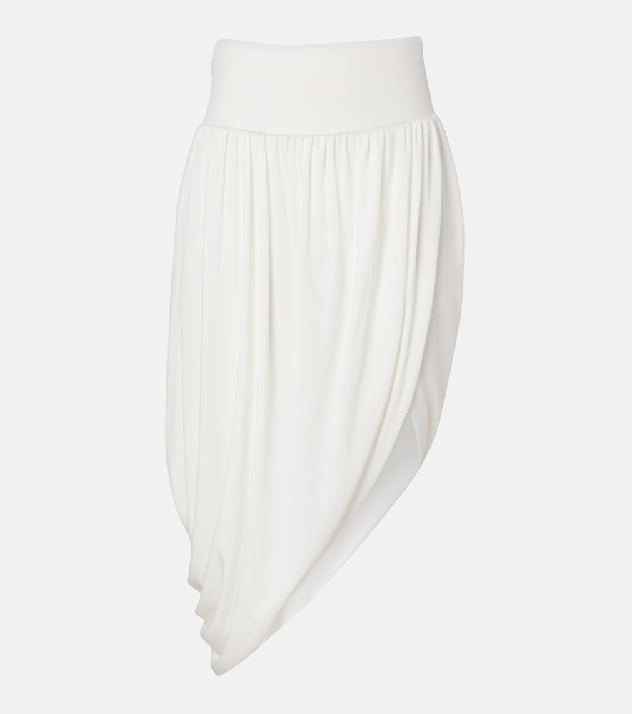 Alaia Alaïa Asymmetric jersey midi skirt