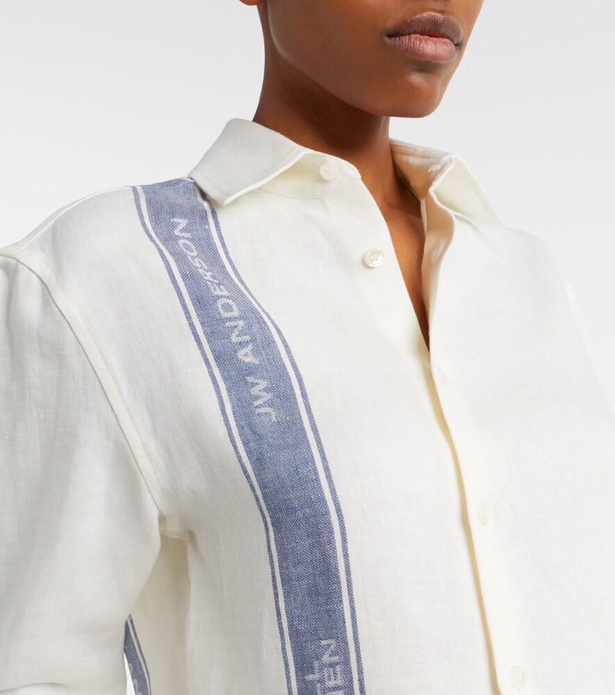  Jw Anderson Jw Anderson Cropped-hemd Aus Leinen 